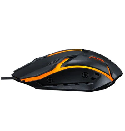 Alfa-usb mouse para gamer, 3200dpi, led rgb, para fio